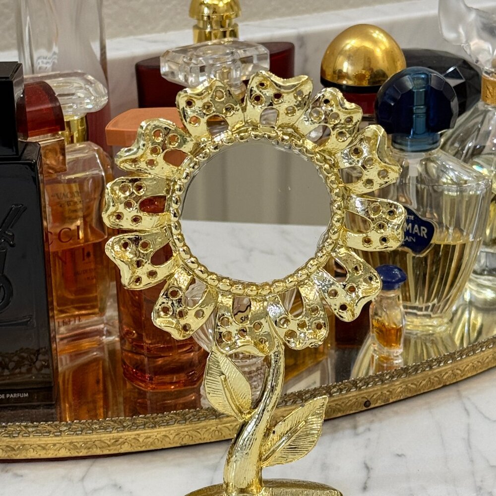 🍓Reserved 🍓1970's Flower Earring Holder with Mirror - Picture 9 of 10